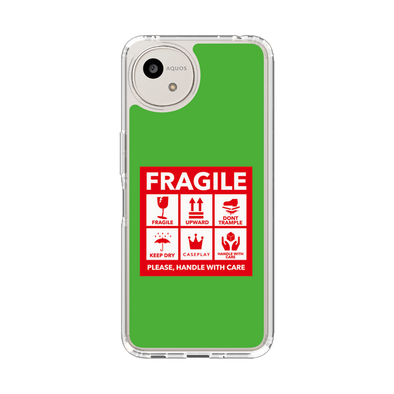 Slim Protection Case［ FRAGILE Sticker - Green ］