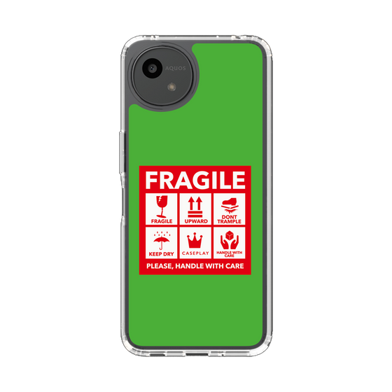 Slim Protection Case［ FRAGILE Sticker - Green ］