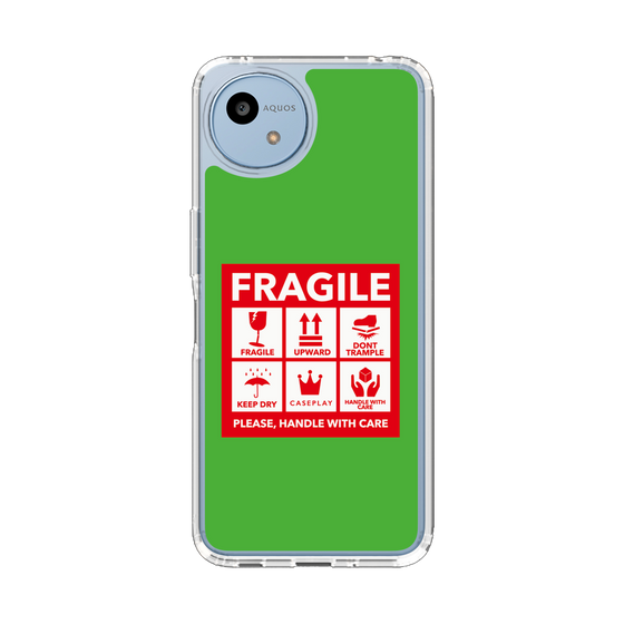 Slim Protection Case［ FRAGILE Sticker - Green ］
