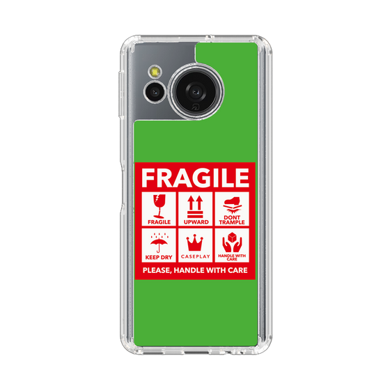 Slim Protection Case［ FRAGILE Sticker - Green ］