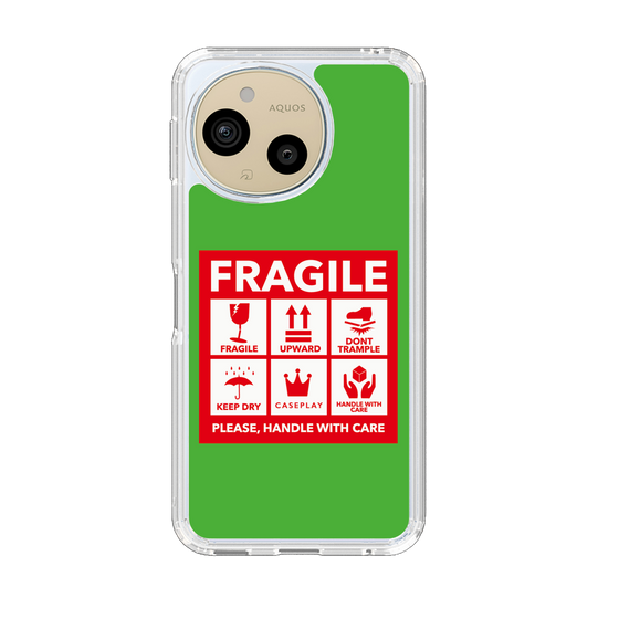 Slim Protection Case［ FRAGILE Sticker - Green ］