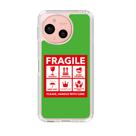 Slim Protection Case［ FRAGILE Sticker - Green ］