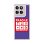 Slim Protection Case［ FRAGILE Sticker - Purple ］