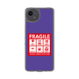 Slim Protection Case［ FRAGILE Sticker - Purple ］