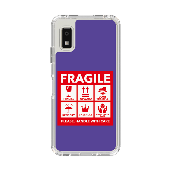 Slim Protection Case［ FRAGILE Sticker - Purple ］