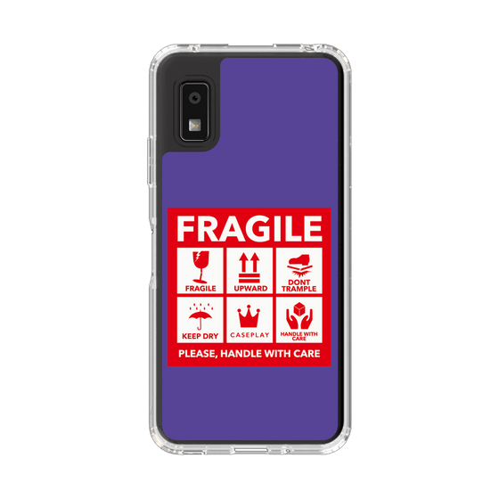 Slim Protection Case［ FRAGILE Sticker - Purple ］