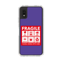Slim Protection Case［ FRAGILE Sticker - Purple ］