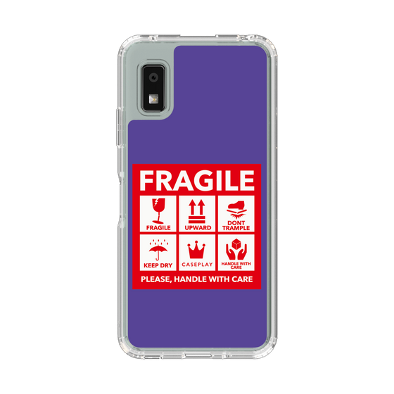 Slim Protection Case［ FRAGILE Sticker - Purple ］