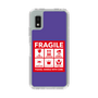Slim Protection Case［ FRAGILE Sticker - Purple ］