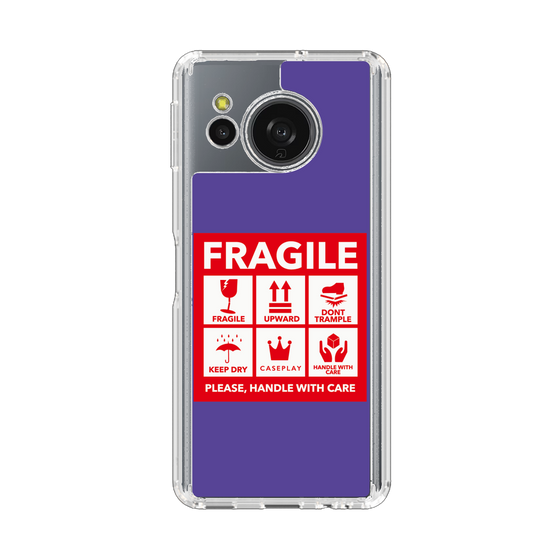 Slim Protection Case［ FRAGILE Sticker - Purple ］
