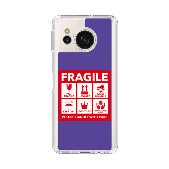 Slim Protection Case［ FRAGILE Sticker - Purple ］