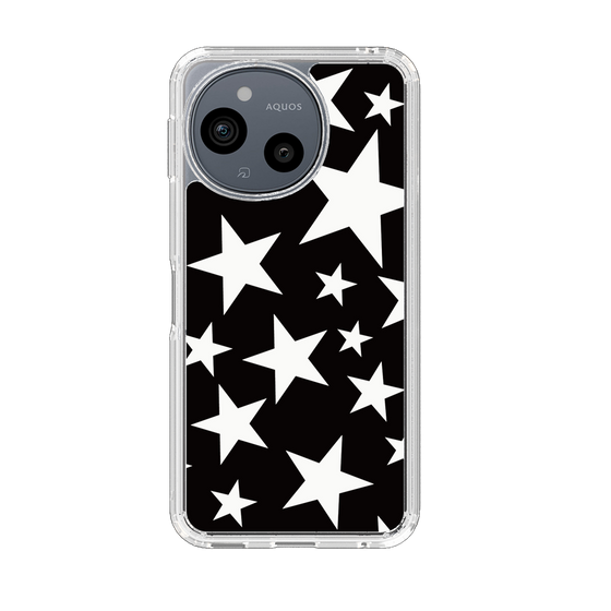 Slim Protection Case［ Stars - Black ］