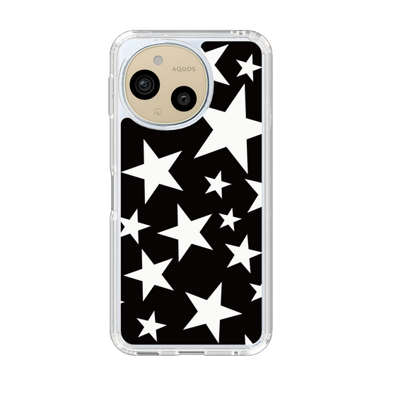 Slim Protection Case［ Stars - Black ］