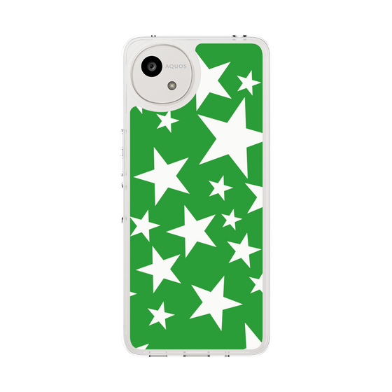 Slim Protection Case［ Stars - Green ］