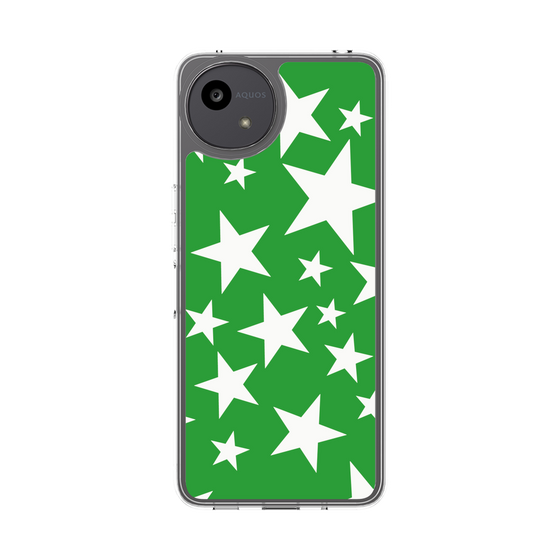 Slim Protection Case［ Stars - Green ］