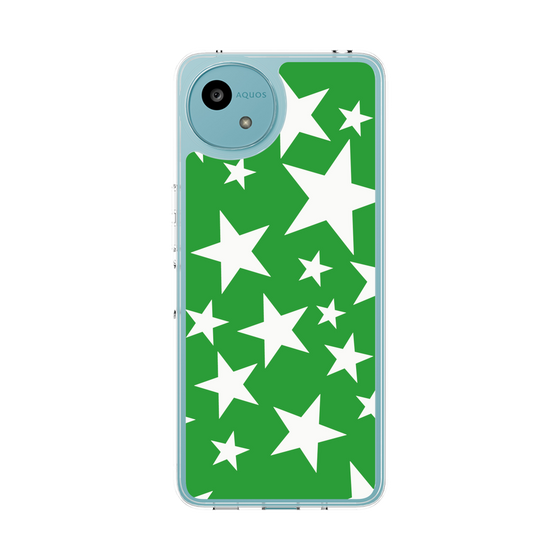 Slim Protection Case［ Stars - Green ］