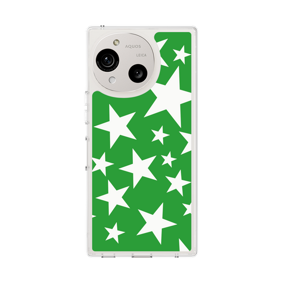 Slim Protection Case［ Stars - Green ］