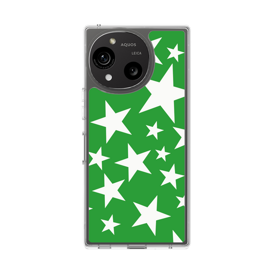 Slim Protection Case［ Stars - Green ］