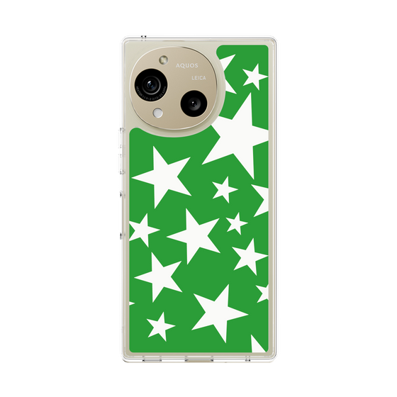 Slim Protection Case［ Stars - Green ］