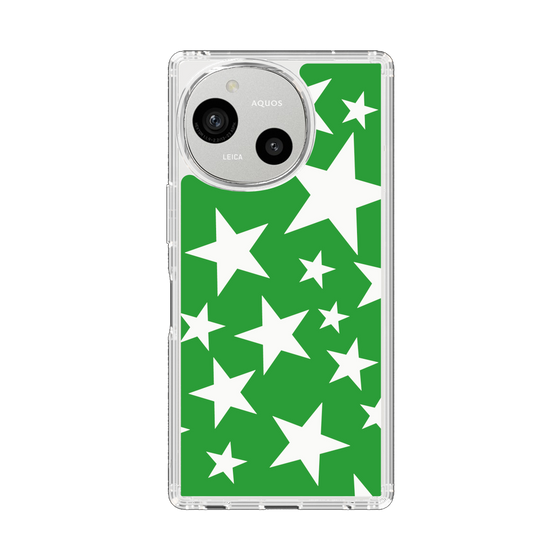 Slim Protection Case［ Stars - Green ］