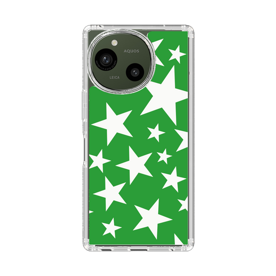 Slim Protection Case［ Stars - Green ］