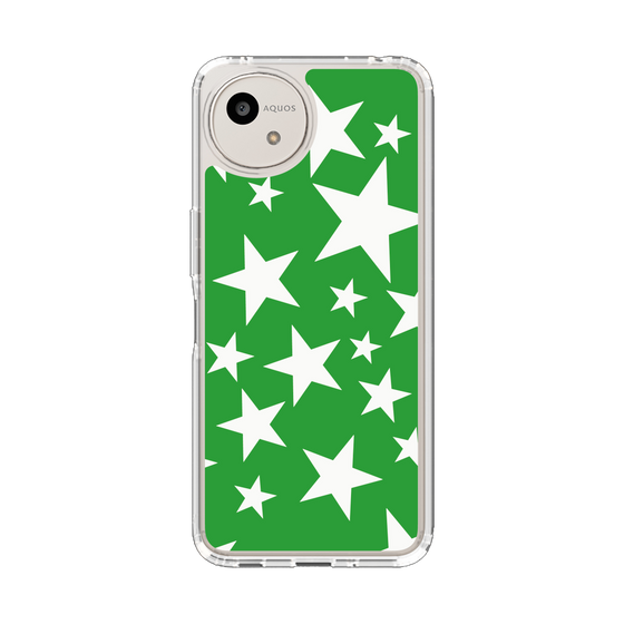 Slim Protection Case［ Stars - Green ］