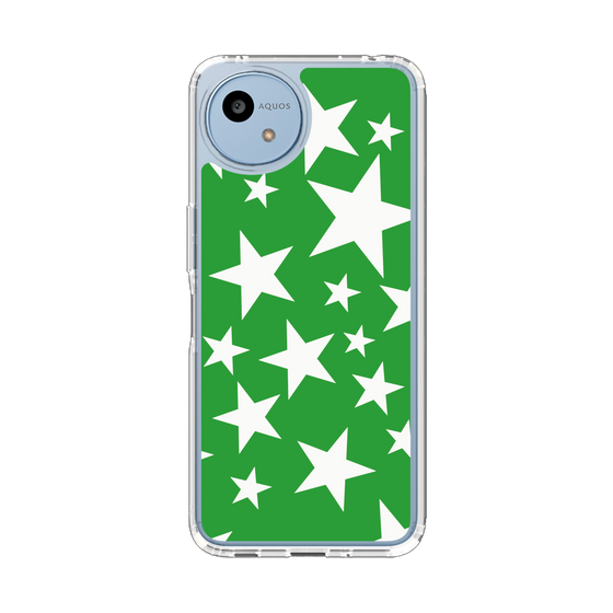 Slim Protection Case［ Stars - Green ］