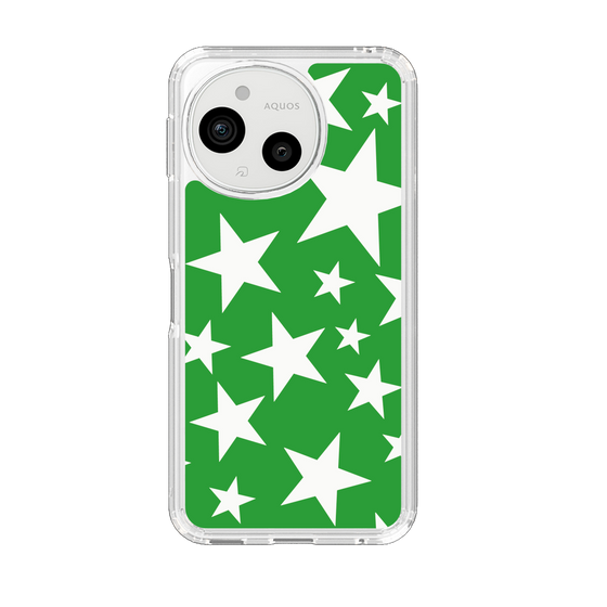 Slim Protection Case［ Stars - Green ］