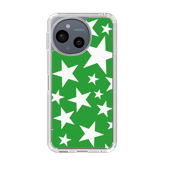 Slim Protection Case［ Stars - Green ］