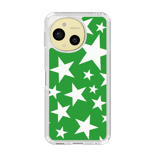 Slim Protection Case［ Stars - Green ］
