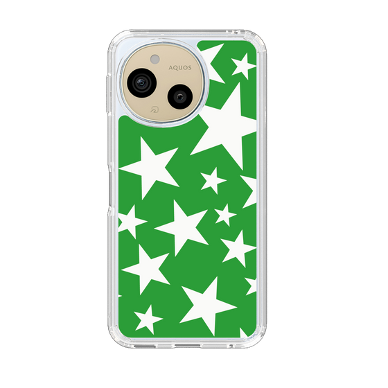 Slim Protection Case［ Stars - Green ］