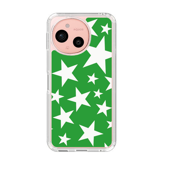 Slim Protection Case［ Stars - Green ］