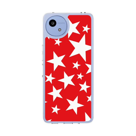 Slim Protection Case［ Stars - Red ］