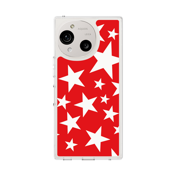 Slim Protection Case［ Stars - Red ］