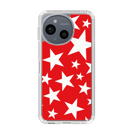 Slim Protection Case［ Stars - Red ］
