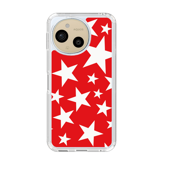 Slim Protection Case［ Stars - Red ］