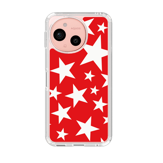 Slim Protection Case［ Stars - Red ］