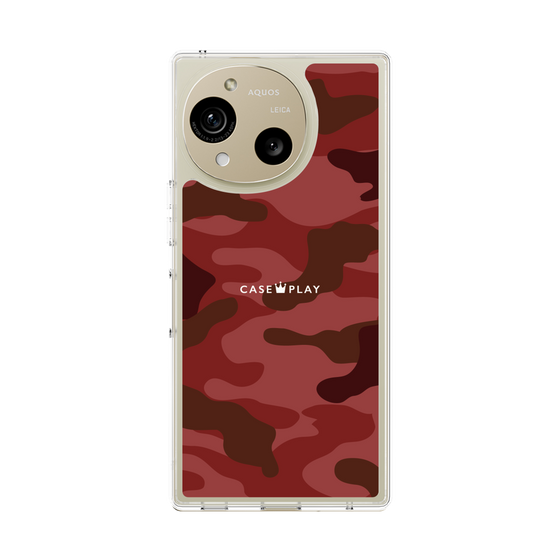 Slim Protection Case［ Camouflage - Red ］