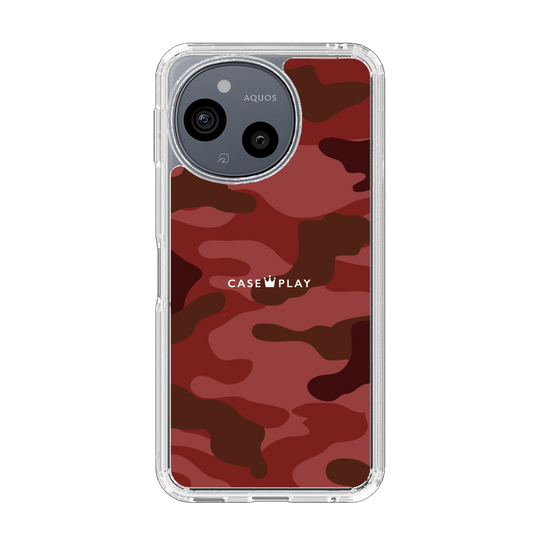 Slim Protection Case［ Camouflage - Red ］