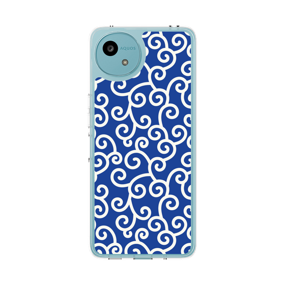Slim Protection Case［ Karakusa Pattern - Blue ］