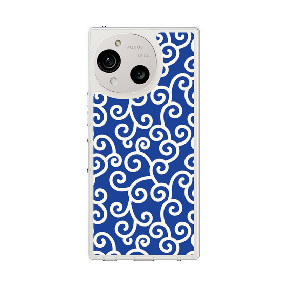 Slim Protection Case［ Karakusa Pattern - Blue ］