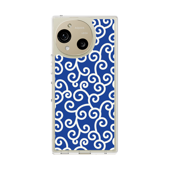 Slim Protection Case［ Karakusa Pattern - Blue ］