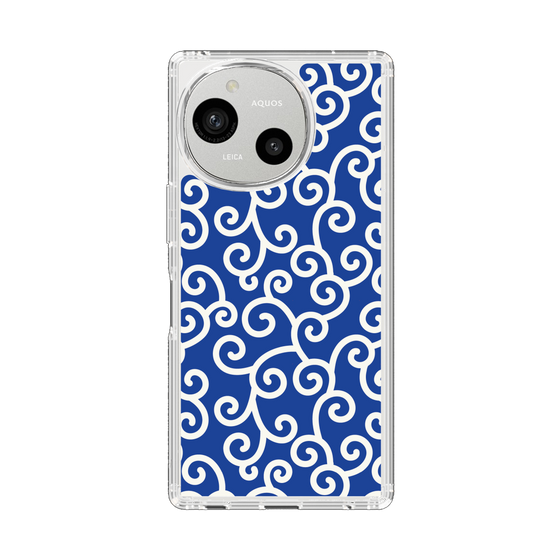 Slim Protection Case［ Karakusa Pattern - Blue ］