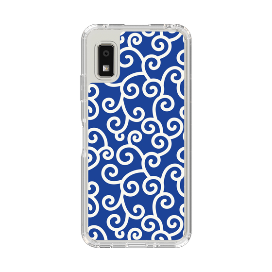 Slim Protection Case［ Karakusa Pattern - Blue ］