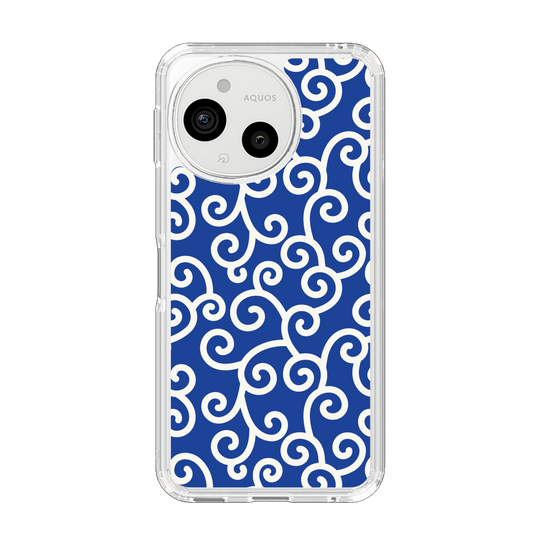 Slim Protection Case［ Karakusa Pattern - Blue ］