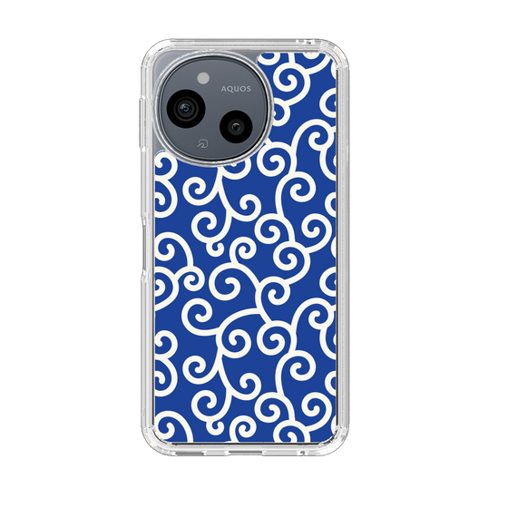 Slim Protection Case［ Karakusa Pattern - Blue ］