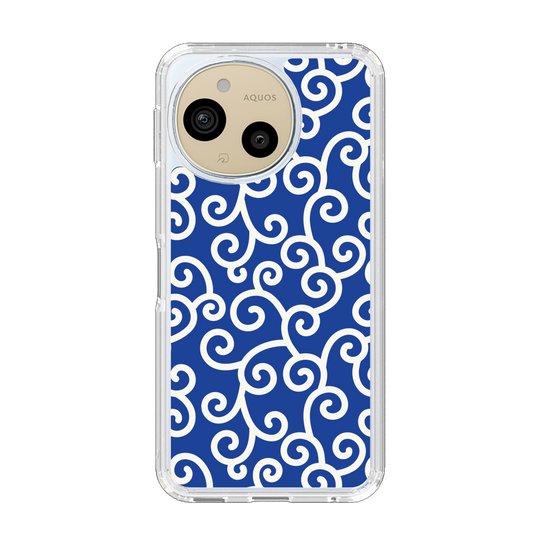 Slim Protection Case［ Karakusa Pattern - Blue ］