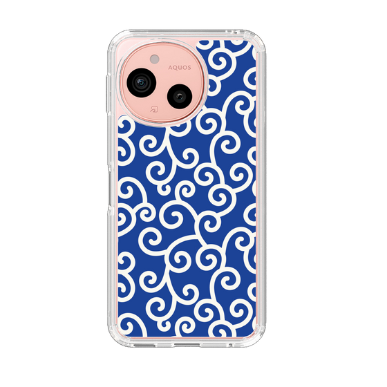 Slim Protection Case［ Karakusa Pattern - Blue ］