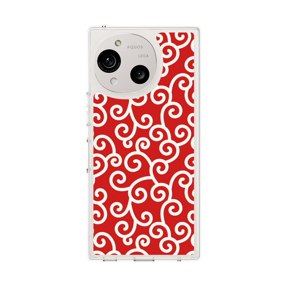 Slim Protection Case［ Karakusa Pattern - Red ］