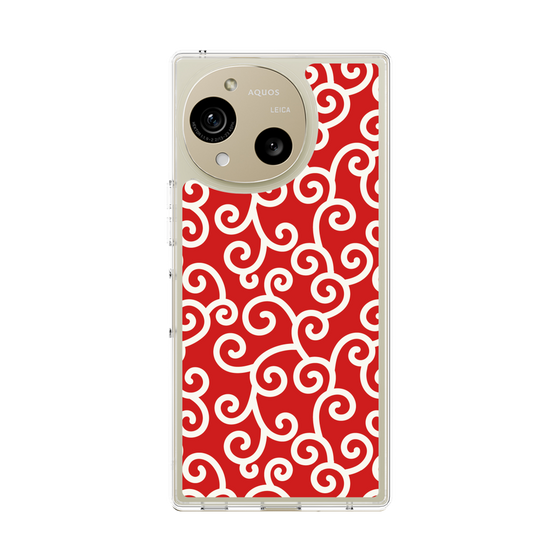 Slim Protection Case［ Karakusa Pattern - Red ］